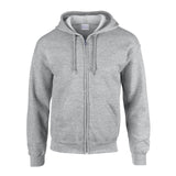 Zip Up Hoodie Heavy Blend Blank Plain Basic Hooded Fleece Sweatshirt Sweater