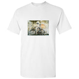 Georgetown Penang Bicycle Graffiti Street Art White Men T Shirt Tee Top