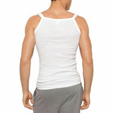 Holeproof All Season Waffle Knit Men Athletic Singlet Tank Top White Undergarment Vest M1964 M19642 WHI