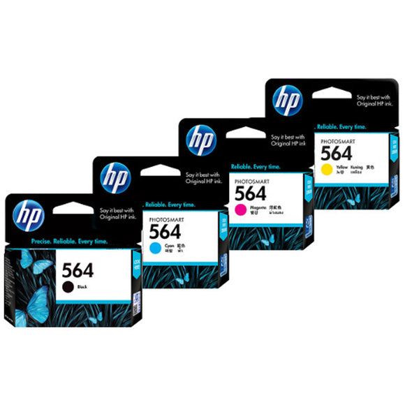 GENUINE Original HP 564 4 Colours Value Pack Ink Cartridge Toner