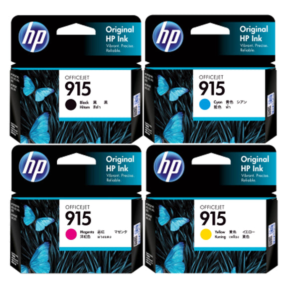 GENUINE Original HP 915 4 Colours Value Pack Ink Cartridge Toner Officejet