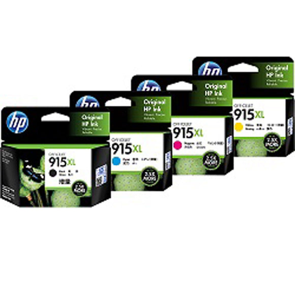 GENUINE Original HP 915XL 4 Colours Value Pack Ink Cartridge Toner Officejet