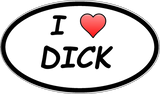 I love Dick Penis Sex Funny Comedy Joke Rude Sign Men T Shirt Tee Top