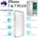 Apple iPhone 7 & 7 PLUS TPU transparent crystal clear cushion back case cover