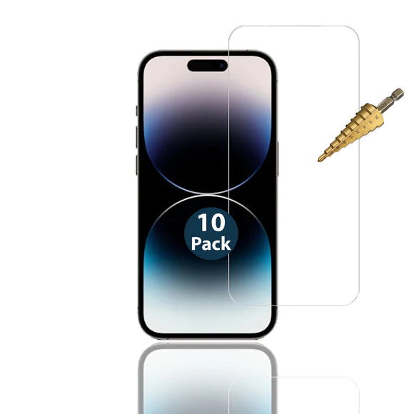 10x Tempered Glass Screen Protector Guard for Apple iPhone 14 PRO MAX Front Bulk