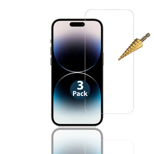 3pcs 9H Tempered Glass Screen Protector Guard for Apple iPhone 14 PRO MAX Front