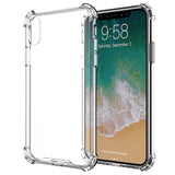 Apple iPhone X TPU Slim transparent crystal clear bumper cushion back case cover