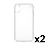 Apple iPhone X TPU Slim transparent crystal clear bumper cushion back case cover