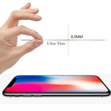 Apple iPhone XR clear case cover and 9H Tempered Glass front screen protector