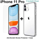 Apple iPhone 11 PRO clear case cover and 4H anti-scratch front screen protector