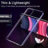 Apple iPhone 11 PRO MAX clear case cover and 9H Tempered Glass front screen protector