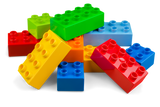 Colourful Building Blocks Brick Fun Toys White Ladies Women T Shirt Tee Top