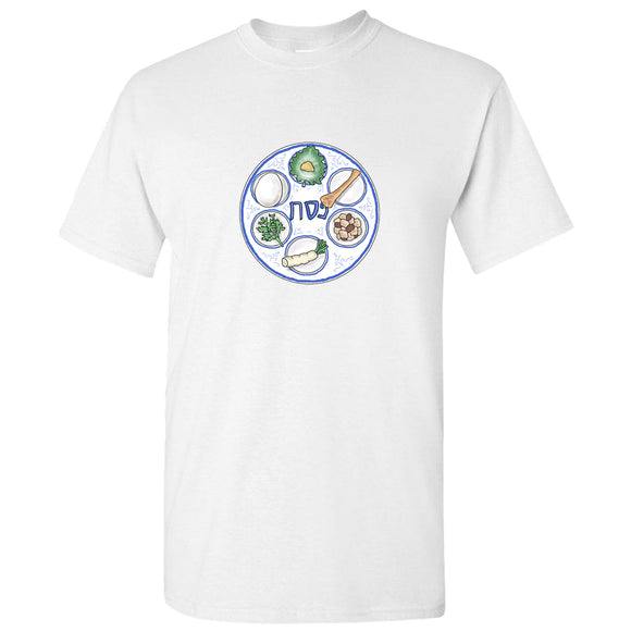 Traditional Jewish Happy Passover Food Table White Men T Shirt Tee Top