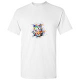 Colourful Cool Wild Tiger Face Novelty Art White Men T Shirt Tee Top