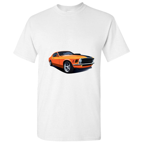 American Classic Muscle Car GT White Men T Shirt Tee Top