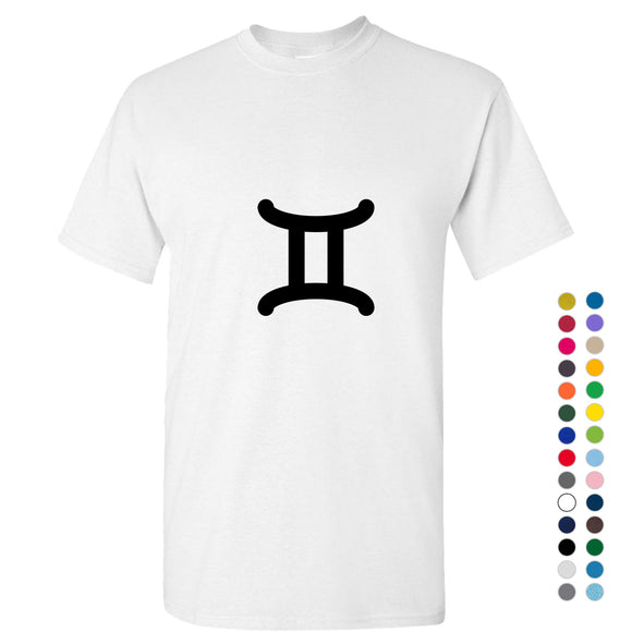 Gemini 2 Zodiac Horoscope Astrological Symbol Sign Men T Shirt Tee Top