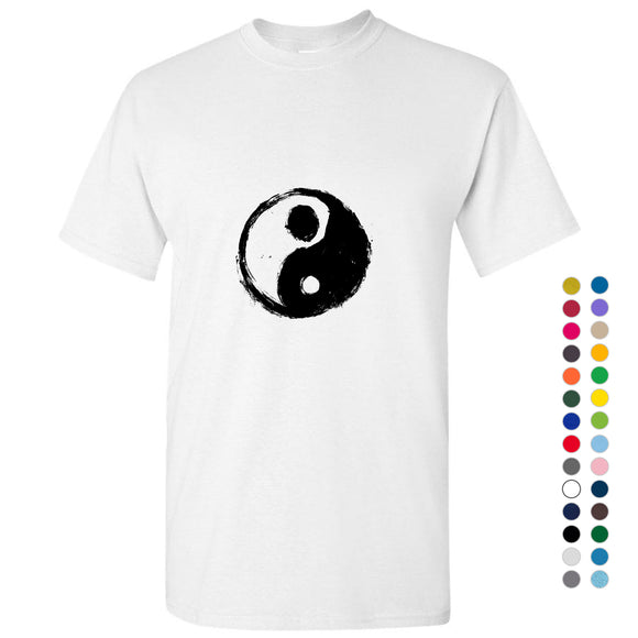Ying Yang Vintage Unique Spiritual Chinese Philosophy Symbol Men T Shirt Tee Top