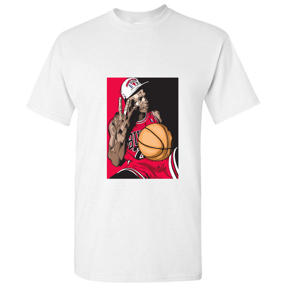 Michael Jordan 3 Peat Chicago Basketball White Men T Shirt Tee Top