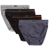 Holeproof 4 Pack Bulk Cotton Tunnel Mens Briefs Undies Underwear Grey Black MZHU4A 35K Pack 35