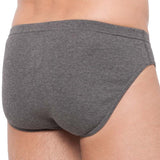 2 Pk Holeproof Cotton Rib Mens Briefs Undies Underwear Dark Grey Marle MZTO1A