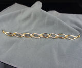 14k Gold plated with crystals elegant bangle bracelet