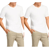 Bonds 2 Pack V Neck Raglan Blank Plain Basic Mens White T‑shirt Tee Top M9762W