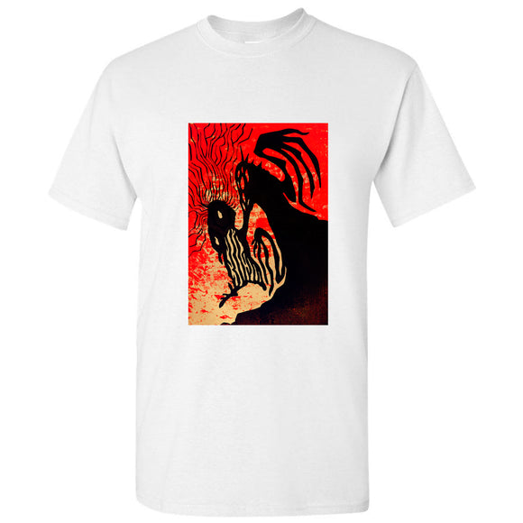 Red Devil Fantasy Art Hell White Men T Shirt Tee Top