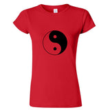 Ying Yang Tao Unique Spiritual Chinese Philosophy Ladies Women T Shirt Tee Top