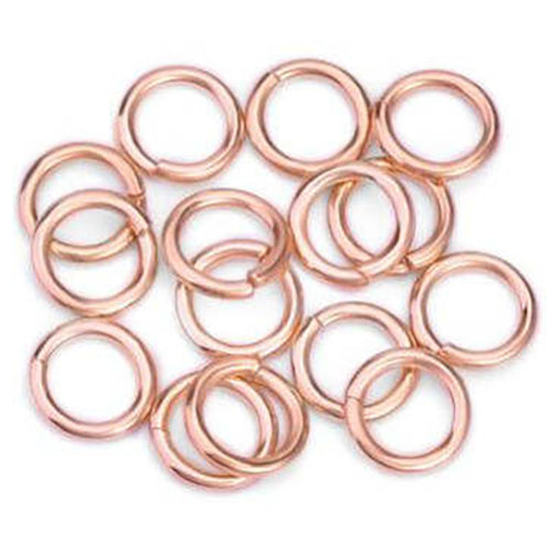 100pcs 18k Rose Gold Strong 304 Stainless Steel Open Split Jump Rings Connector Loop Bulk