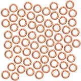 1000x 18k Rose Gold Strong 304 Stainless Steel Open Split Jump Rings Connector Loop Bulk