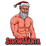 Santa Claus Classic Funny Strong Body Christmas White Men T Shirt Tee