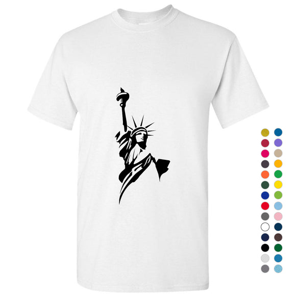 USA New York Harbor Statue of Liberty Freedom United States Men T Shirt Tee Top