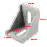 Aluminium L Shape Right Angle Brace Corner Joint Bracket Furniture Fitting Shelf