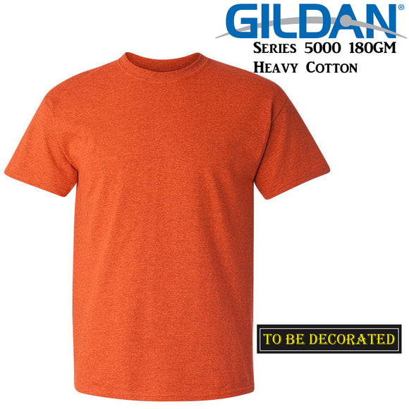 Gildan T-SHIRT Antique Orange tee S M L XL 2XL Men's Heavy Cotton