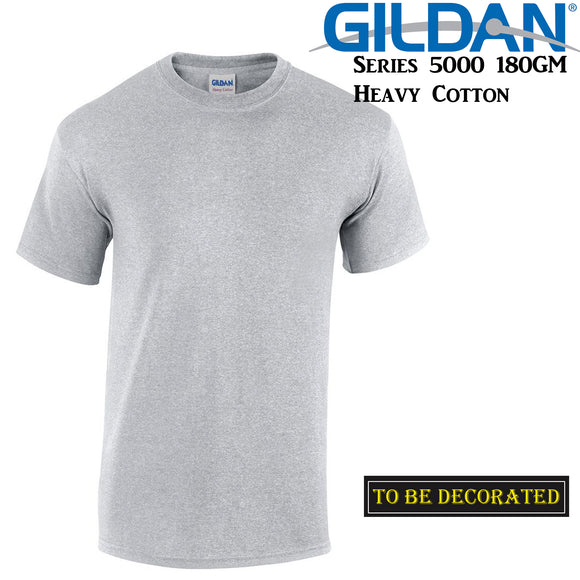 Gildan T-SHIRT Sport Grey Basic tee S M L XL XXL 3XL 4XL 5XL Men's Heavy Cotton