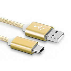 20cm 1m 2m Type-C Nylon Braided Fast Charge Cable Data Sync Transfer Charger Charging USB Cord