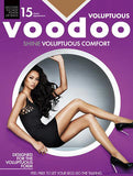 6x Voodoo Shine Voluptuous Comfort Stockings Pantyhose Tights Jabou Brown H30560