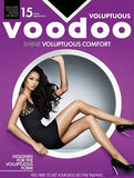 6x Voodoo Shine Voluptuous Comfort Stockings Pantyhose Tights Black Magic H30560