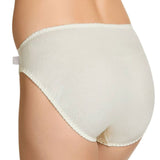5 Pack Hestia Heroes Hi Cut Womens Underwear Undies Panties Briefs 30 Cream W10032 Ladies