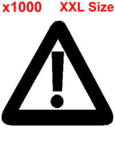 XXL WARNING DANGER CAUTION shipping label adhesive warning sticky sticker 100x150mm