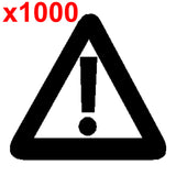 WARNING DANGER CAUTION Large shipping label adhesive warning mailing sticky sticker 61x49mm
