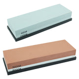 400/1000+3000/8000 Dual Whetstone Set Knife Sharpening Water Stone Wet Sharpener with Non-Slip Stand Holder