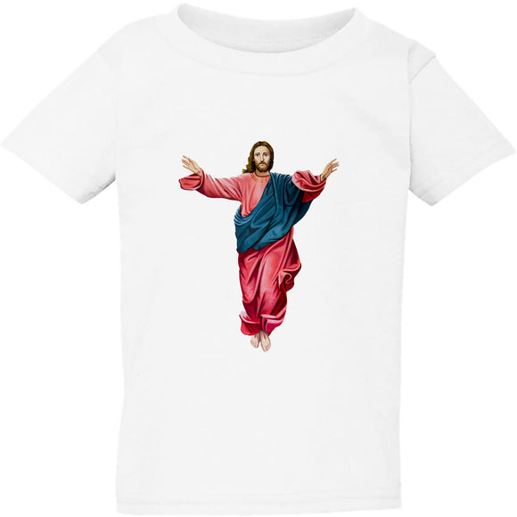 Jesus Christ Christianity Son of God White Kids Boys Girls T Shirt Tee Top