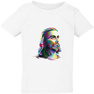 Jesus Christ Face Christianity Son of God White Boys Girls T Shirt Tee Top Kids