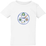 Jewish Happy Passover Food Table White Kids Boys Girls T Shirt Tee Top