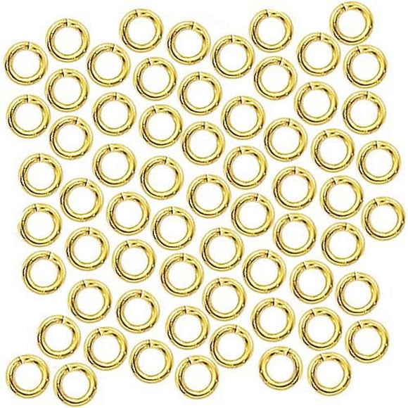 1000x 18k Yellow Gold Strong 304 Stainless Steel Open Split Jump Rings Connector Loop Bulk